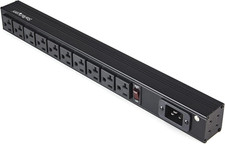 Startech 10 Outlet Rack Mount Power Strip 1U PDU 125V/16A with 8ft Cord
