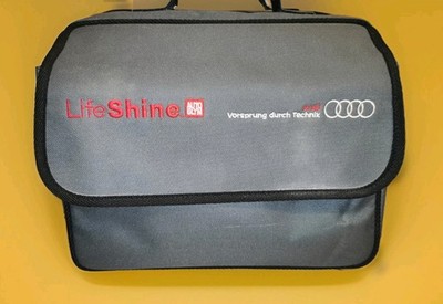Autoglym Life Shine Autopflegeset mit grauer Audi Canvas Reisetasche Neu 