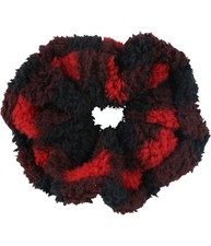 American Eagle Womens Fuzzy Hair Scrunchie, Red
