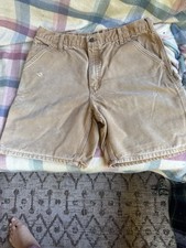 Vintage 90s Carhartt Union Made Carpenter Shorts Pants Men 36 Distressed USA