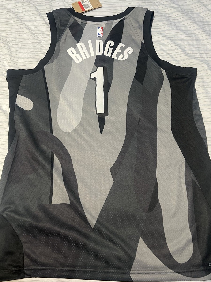 Nike Bridges #1 Brooklyn Nets NBA City Edition Swingman Jersey