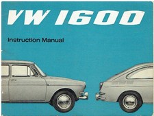 VW TYPE 3 1600 NOTCHBACK FASTBACK VARIANT ORIG. 1966 OWNERS INSTRUCTION HANDBOOK
