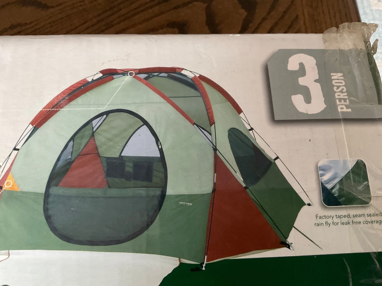 Field & Stream Field Master 3 Person Dome Tent 7 x 8 New NIB