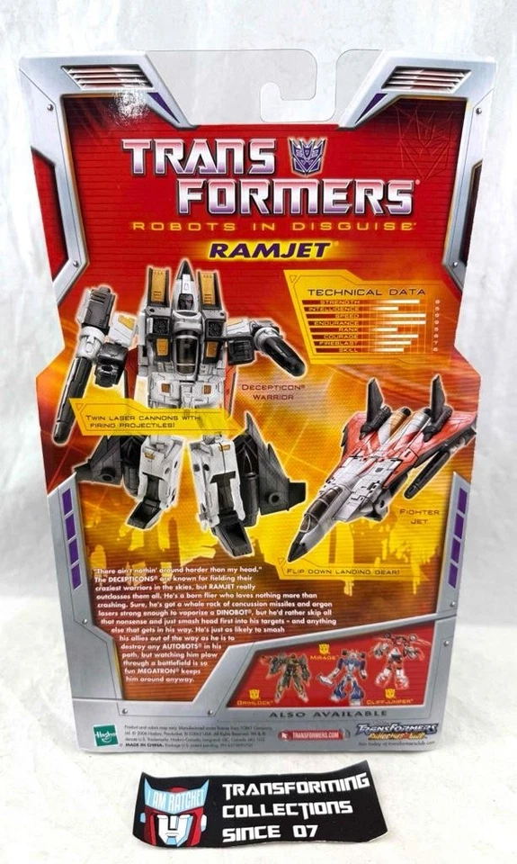 Transformers Robots In Disguise RID Classics Deluxe Class Ramjet MOSC - Image 2 of 2