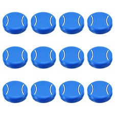 12Packs, Tennis Racket Vibration Dampener Soft Silicone Absorber Blue
