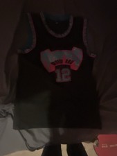 Memphis Grizzlies Ja Morant #12 NBA Basketball Jersey Black Blue Red Size S