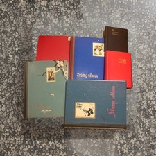 World Stamp Album Collection Vintage With Over 2000 Stamps - 6 Albums - 70s