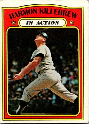 #ad 1972 Topps #52 Harmon Killebrew Minnesota Twins $1.20