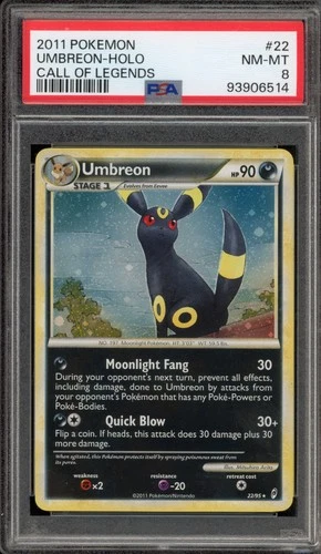 Pokemon Umbreon Call of Legends Holo Rare #22 PSA 8