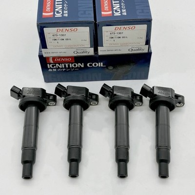 4× DENSO Ignition Coil 90919-02244 For Toyota Camry 2002-2011 2.4 L4 673-1307