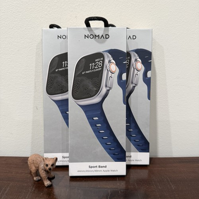 #ad Nomad Sport Band 44 45 49mm Apple Watch Atlantic Blue NM01219385 SEALED NEW $29.95