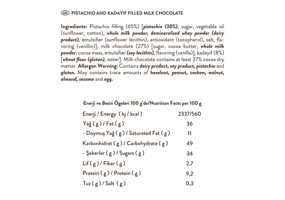 PatisLove Dubai Chocolate Bar 30g – Premium Gourmet Chocolate, Luxury Treat - Image 4 of 4