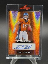 Tim Tebow 2025 Leaf Electrum 11/12 Auto SSP Multi Sports Broncos Gators