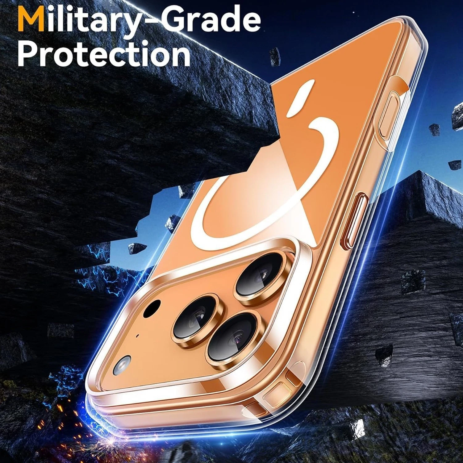 17 Air Shockproof Bumper Phone Case For IPhone Pro Max With Screen Protector_voghion.com