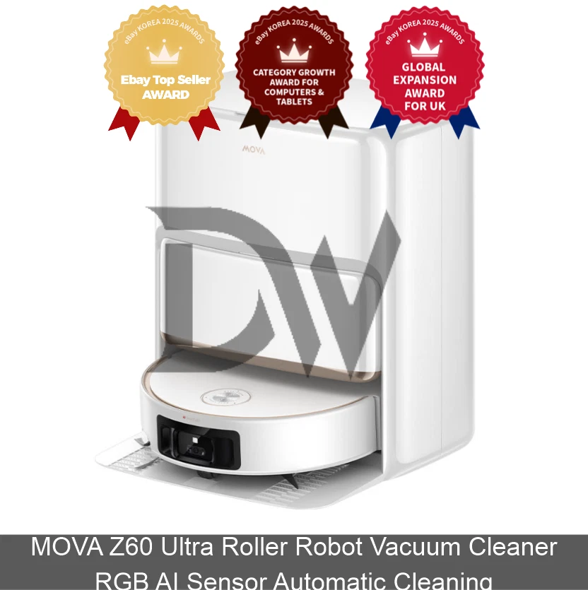 MOVA Z60 Ultra Roller Robot Vacuum Cleaner RGB AI Sensor Automatic Cleaning