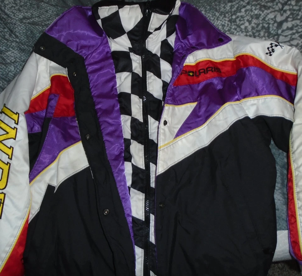 vintage Polaris Indy Snowmobile Jacket Womens Size Small - Image 3 of 4