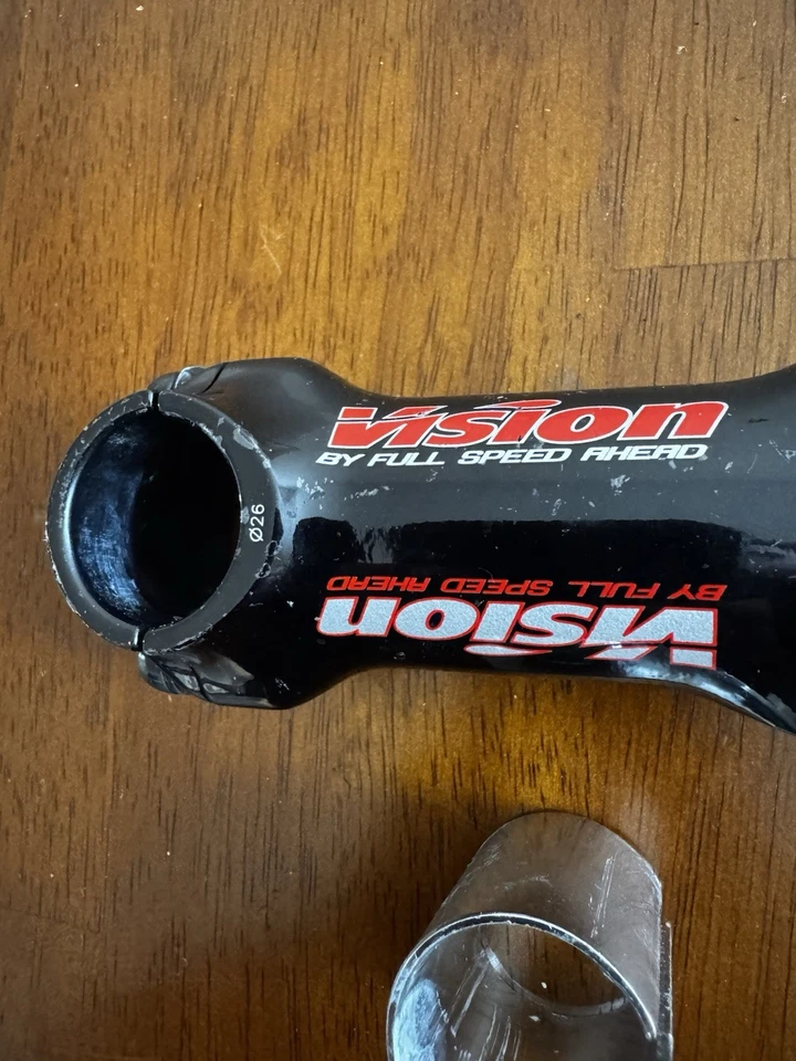 Vision / FSA Size More Threadless Stem – 90mm – 80° – 26mm Clamp – 1 1/8” – Used - Image 3 of 4