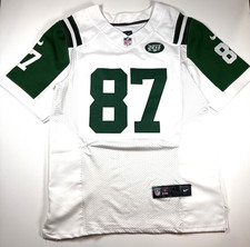 NEW YORK JETS ERIC DECKER WHITE #87 NFL JERSEY- Size 40-ON Field 2012-2016 Model