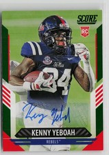 Kenny Yeboah Auto Rookie - 2021 Score Signatures #390 Ole Miss Rebels