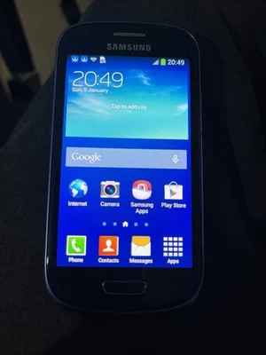 Samsung Galaxy S3 Mini Blue 4gb 1GB RAM Android Smartphone
