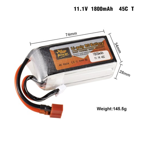 3S 11.1V RC Lipo Battery 3500mAh 5000mAh 25C-75C with XT30 XT60 T Plug Connector - Picture 21 of 37