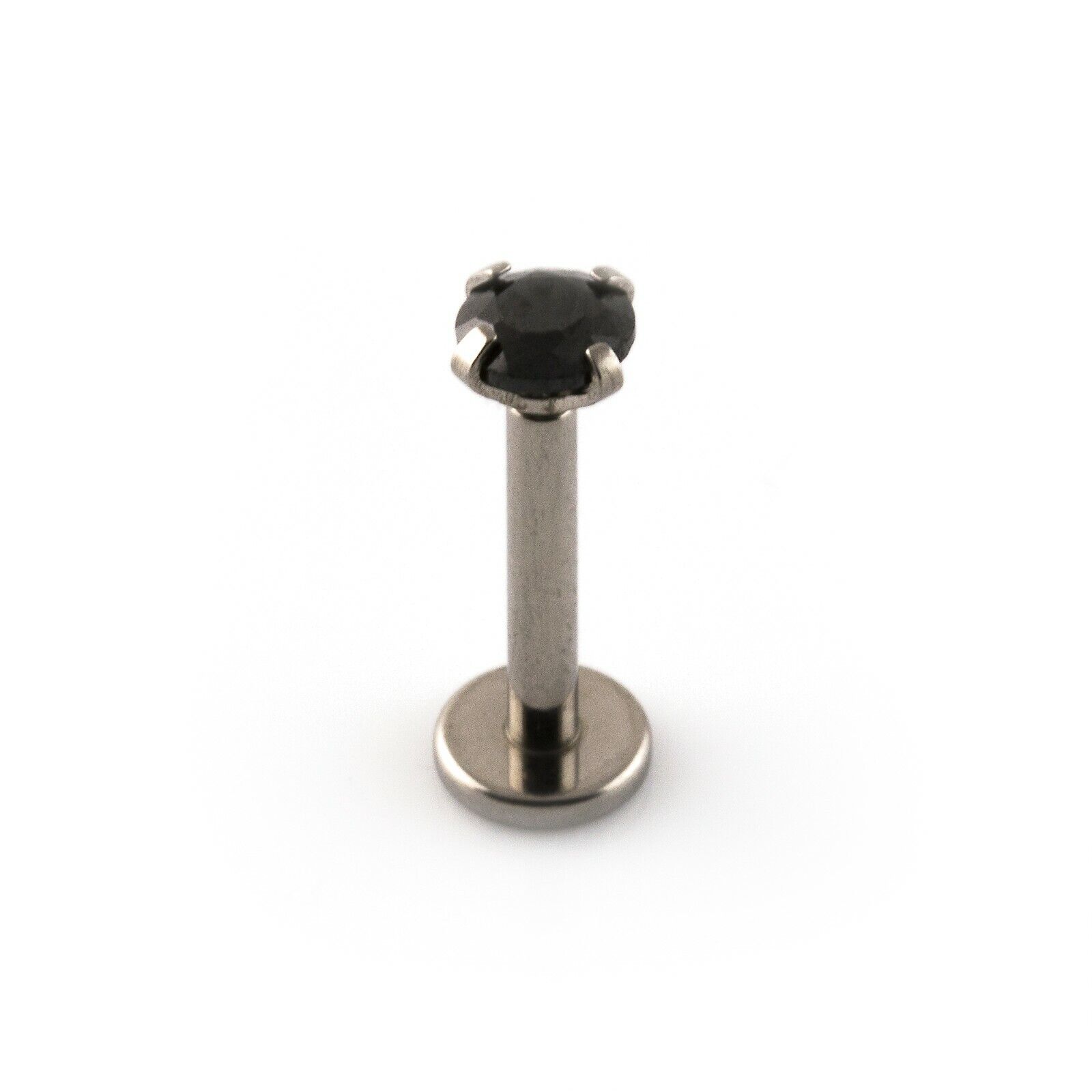 Labret With Gem Lip Piercing Stud Monroe Tragus Helix Internal Thread TITANIUM - Picture 11 of 19