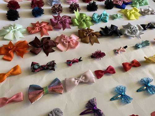 HUGE LOT 99 Oversized Hair Bows And Smaller Snap On Clip Baby Bows Jojo Siwa - Picture 10 of 10