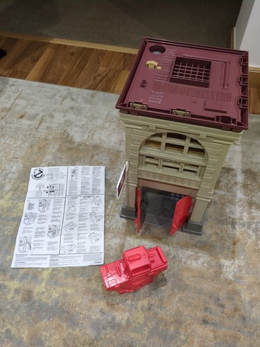ORIGINAL Kenner Real Ghostbusters FEUERWACHE HAUPTQUARTIER KOMPLETT inkl. FALLENBLASTER