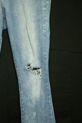 Jean American para mujer original relavado marca NY LA talla 10 lavado ligero en dificultades - Imagen 6 de 10