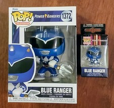 Funko Pop! TELEVISIÓN - POWER RANGERS - BLUE RANGER #1372 + PROTECTOR + LLAVERO