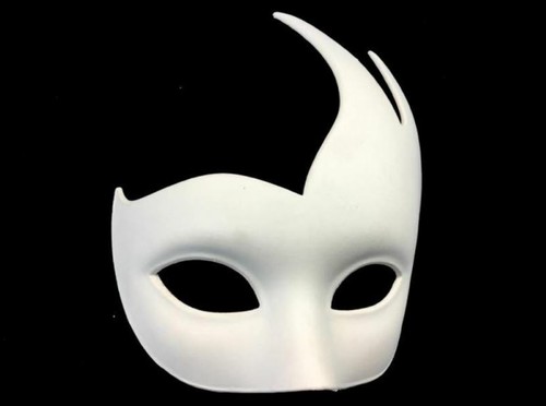 Bulk Blank DIY White Unpaint Masquerade Mask Polyresin Base Halloween Costume - Picture 9 of 30