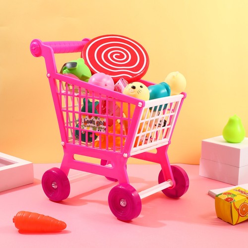 Kleinkind Spielwagen Kinder Kinder Einkaufen kleines Lebensmittelgeschäft für Spielzeug Spielzeug - Bild 8 von 12