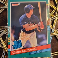 1991 Donruss Chuck Knoblauch Rookie #421 (RC)