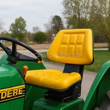 Yellow Tractor Suspension Seat Fit John Deere 5200 5210 5300 5310 5510