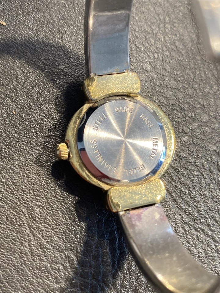 PEUGEOT LADIES WATCH 2 TONE GOLD / SILVER stainless steel Works New Battery! - image 3 of 4