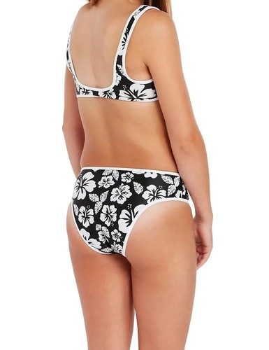 VOLCOM Girls Black/White Reversible Coco Two-Piece Bikini L98520 Size 16 - Picture 2 of 3