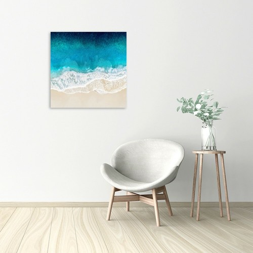 Impresión sobre lienzo sobre papel póster o imagen Olsen Maggie Aqua Ocean Waves II - Imagen 2 de 2