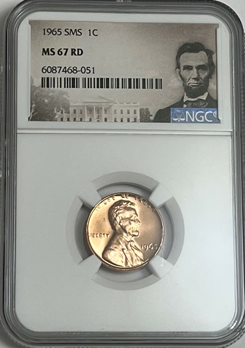 1965 SMS NGC MS67 RD Lincoln Memorial Penny 1c Special Mint Set