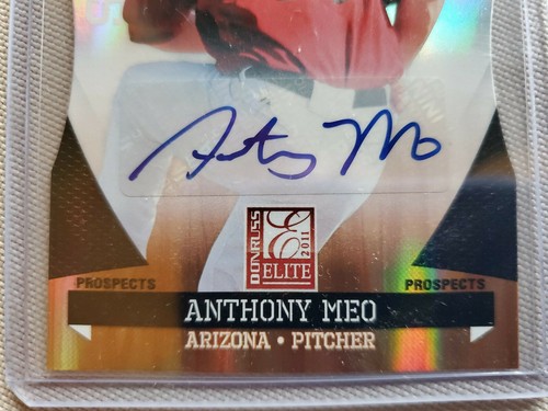 Anthony Meo 2011 Donruss Elite Extra Ed. #151 Emerald Parallel #04/25 Auto RC - Picture 3 of 7
