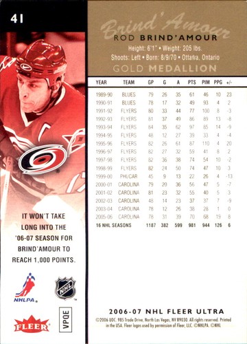 2006-07 Fleer Ultra NHL Hockey SPs RCs Inserts Stars VOUS CHOISISSEZ 🥅🏒 Upper Deck - Photo 102 sur 249