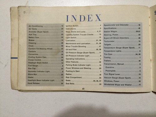 ORIGINAL 1965 CHEVROLET OWNER'S GUIDE MANUAL - Picture 10 of 12