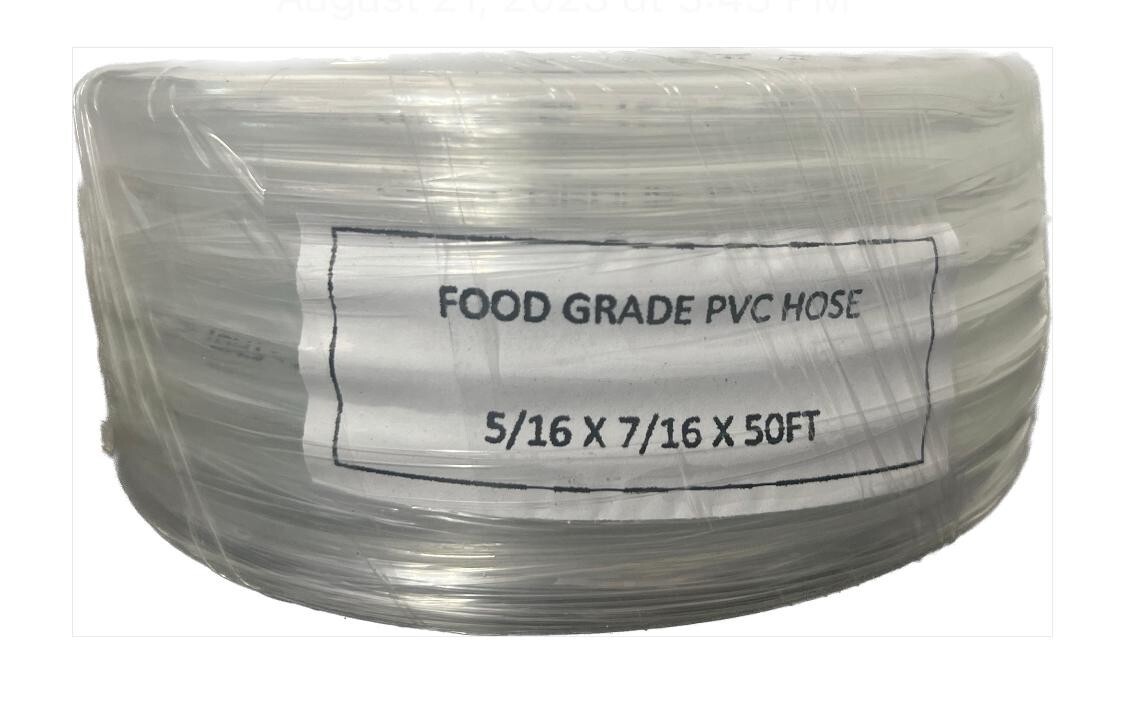 25 FT Food Grade PVC Tubing 5/16" ID X 7/16" OD Flexible Clear Vinyl Hose eBay