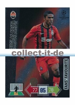 Panini Adrenalyn XL Champions League 12/13 - 322 - Douglas Costa FANS FAVOURITE