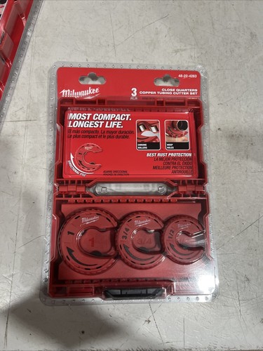 Milwaukee Tool 48-22-4263 3Pc Close Quarters Tubing Cutter Set - Picture 1 of 5