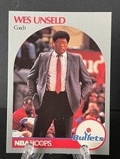 ERROR Card Misprint 1990 Wes Unseld HOF Bullets Front Jon Koncak Hawks Back RARE