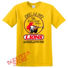 Drag Racing Retro Drag Strip HOT ROD Muscle Car Men's Yellow Size S-5XL