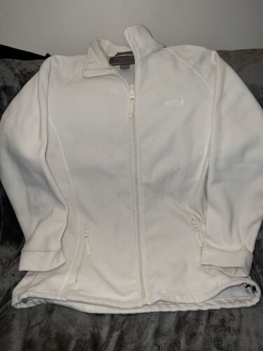 Regatta weiß/elfenbein Fleece/Jacke – Damen UK-Größe 14 – Reißverschlusstaschen – Viertel