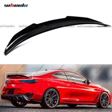 FOR 2017-2022 INFINITI Q60 PSM STYLE HIGHKICK GLOSS BLACK DUCKBILL TRUNK SPOILER