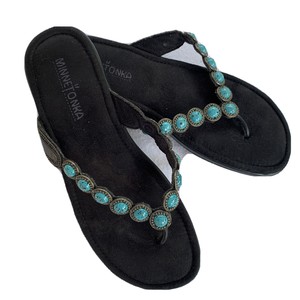 aqua colored sandals