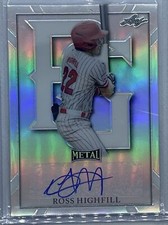 2021 LEAF PERFECT GAME METAL SILVER REFRACTOR ROSS HIGHFILL AUTO